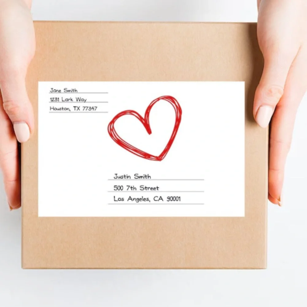 Shipping label 💋